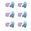 Cuatrogasa Dermolite Powder Free Nitrile Gloves Blue Size L, 6X100 Units
