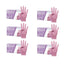 Cuatrogasa Dermolite Powder Free Nitrile Gloves Pink Size S, 6X100 Units