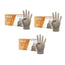 Cuatrogasa Clear Vinyl Powder Free Gloves Size M, 3X100 Units