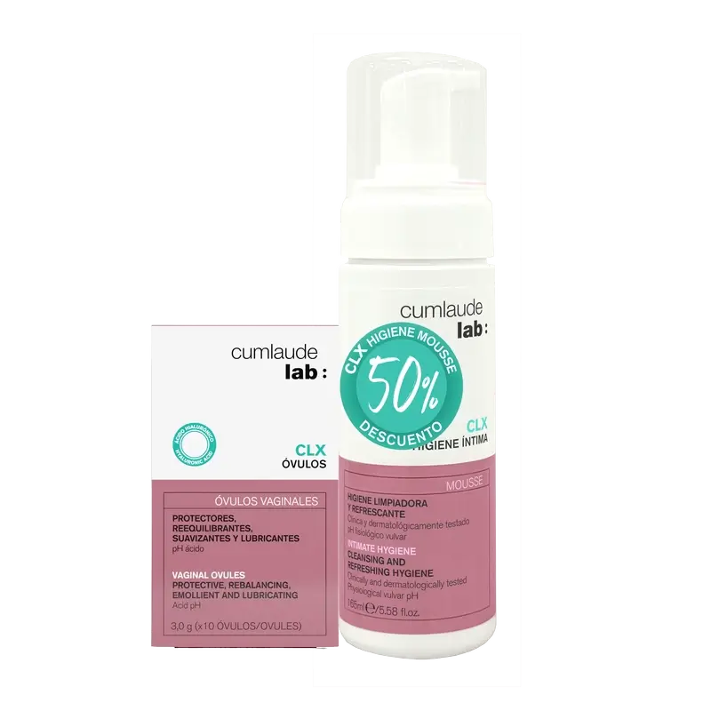Cumlaude Lab Ovules Clx Md + Clx Mousse 165Ml, 10 ovules + 165 ml