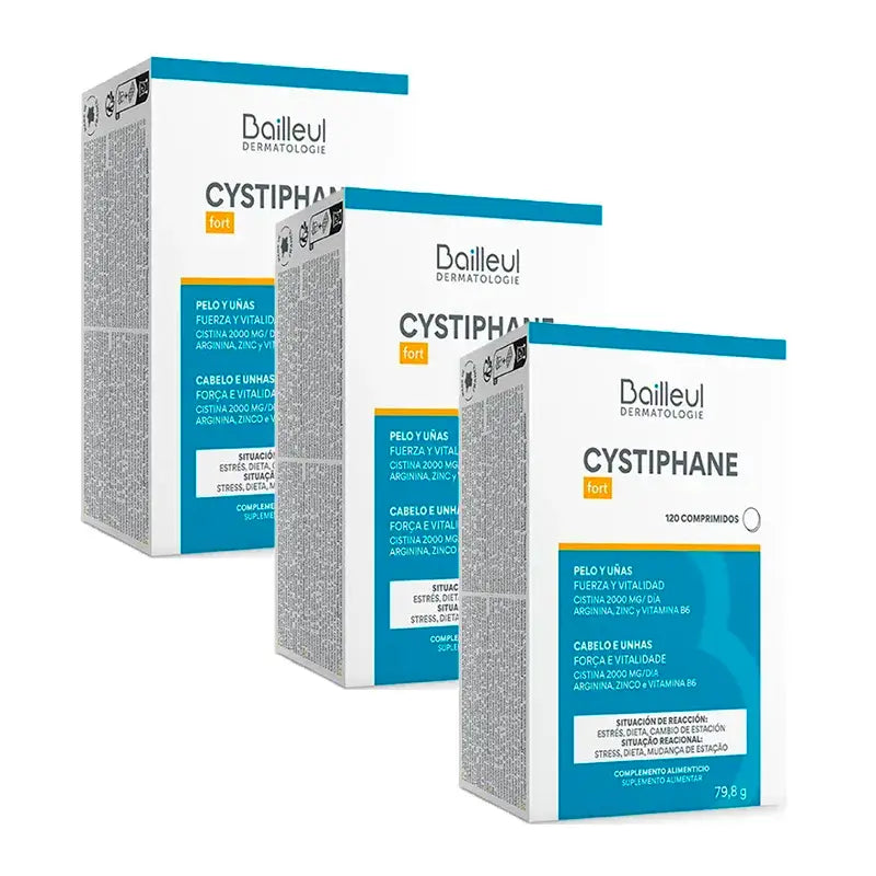 Cystiphane Biorga Hair Loss, Pack 3 x 120 tablets