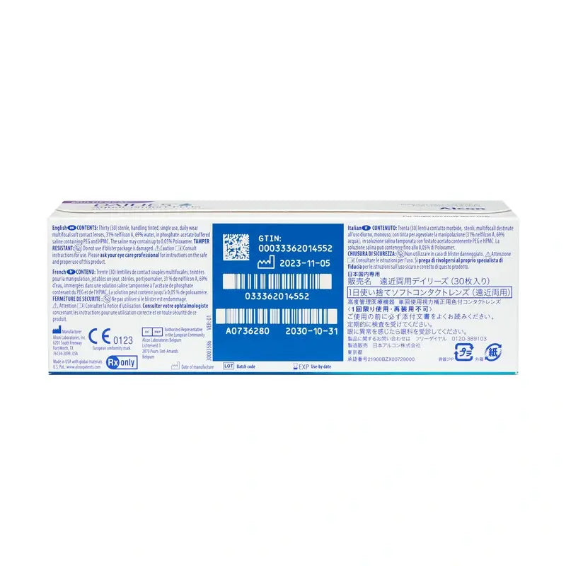 Dailies AquaComfort Plus Daily Multifocal Lenses , 30 units