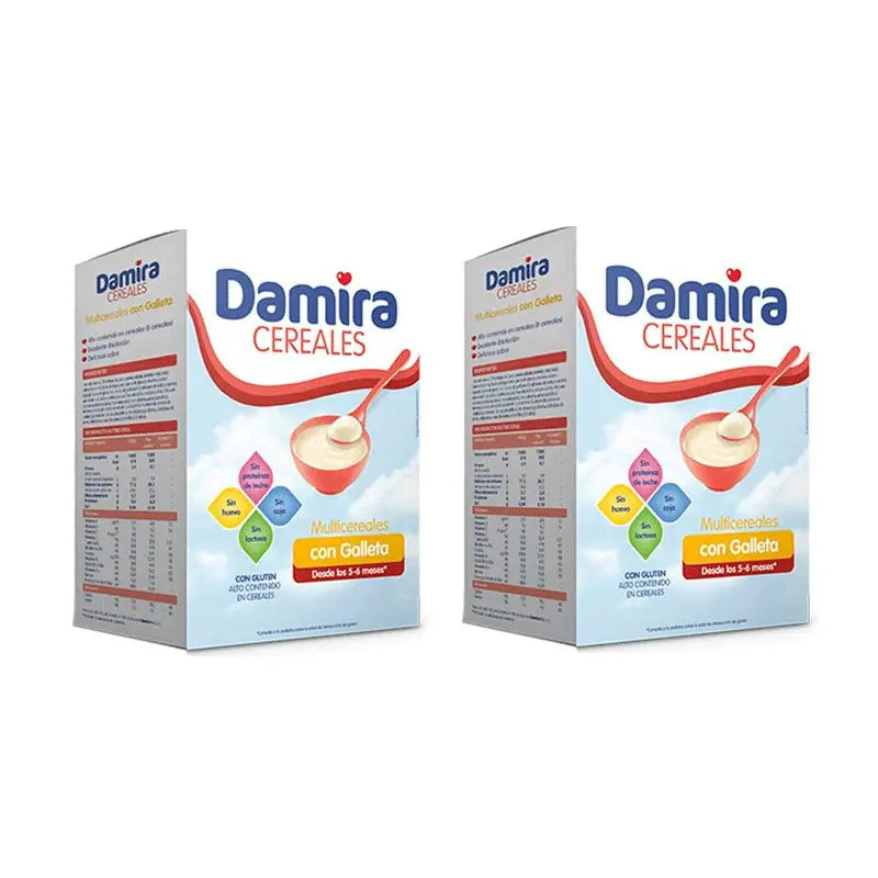 Damira Multigrain with Biscuit, 2x600g