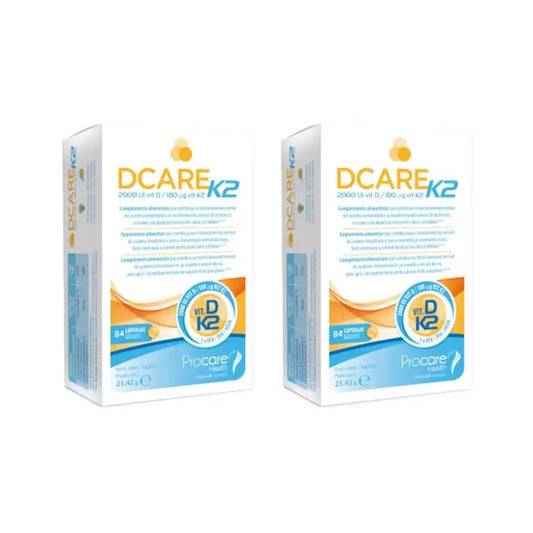 Dcare K2 2000 Iu Vitamin D3, 2X84 Softgels