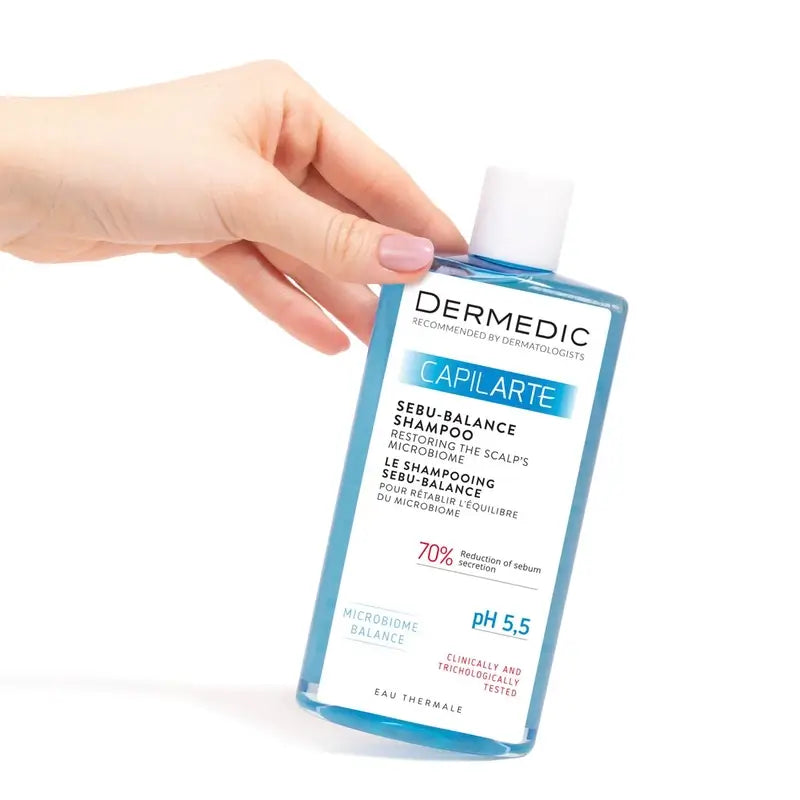 Dermedic Capilarte Sebu-Balance Scalp Microbiome Restorative Shampoo, 300 ml