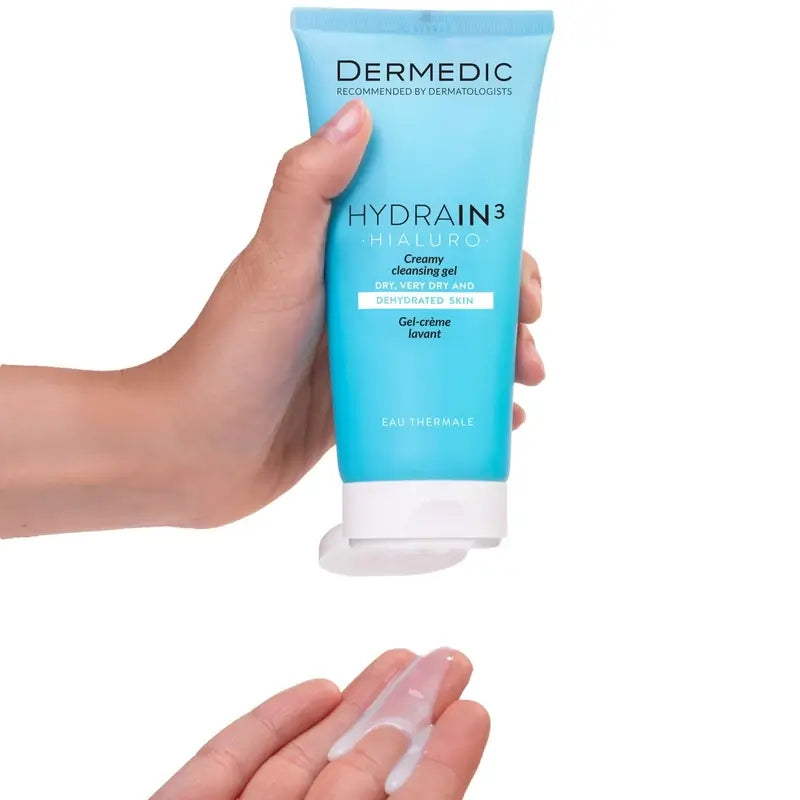 Dermedic Hydrain3 Hyaluronic Creamy Cleansing Gel, 200 ml