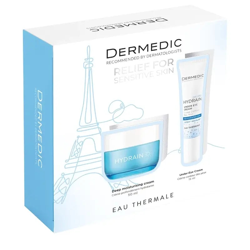 Dermedic Pack Hydrain Deep Moisturising Cream + Eye Contour , 50 + 15 ml