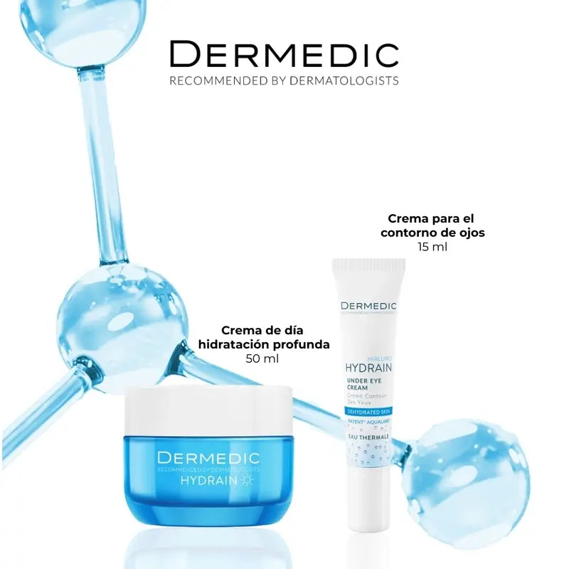Dermedic Pack Hydrain Deep Moisturising Cream + Eye Contour , 50 + 15 ml
