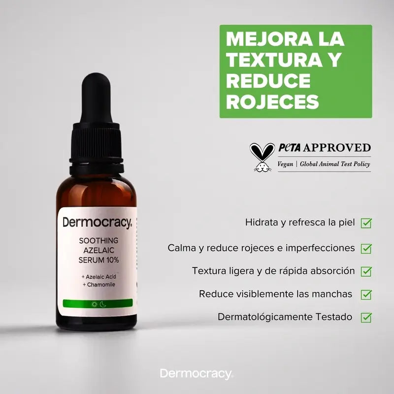 Dermocracy Soothing Azelaic Serum 10%.