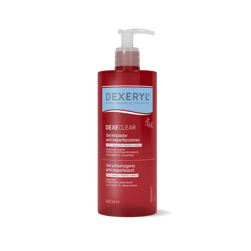 Dexeryl Dexeclear 2 In 1 Acne-prone Skin Cleansing Gel , 400 ml