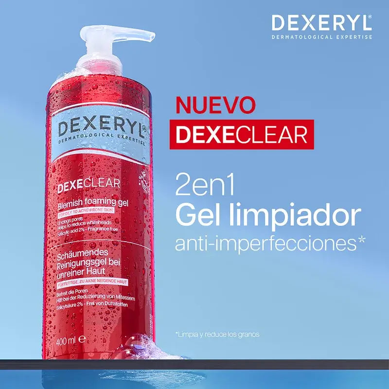 Dexeryl Dexeclear 2 In 1 Acne-prone Skin Cleansing Gel , 400 ml