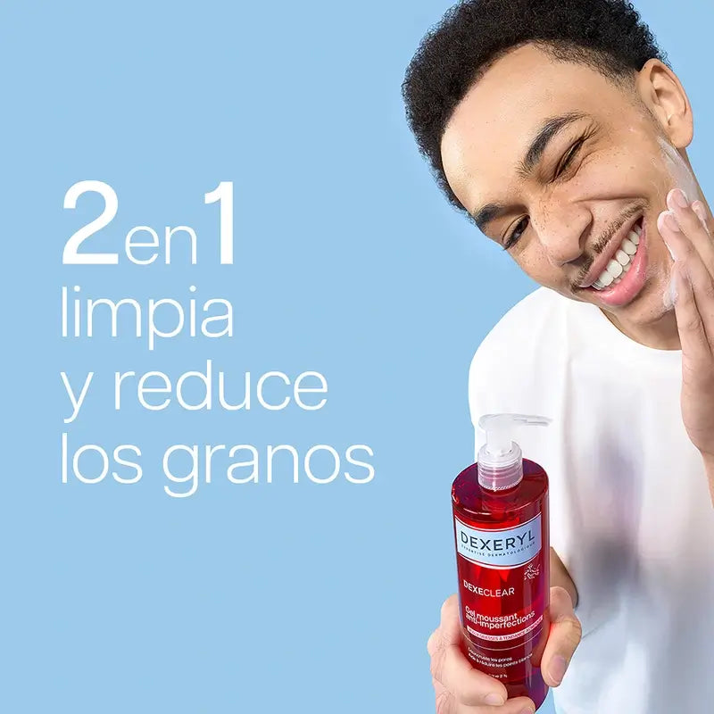 Dexeryl Dexeclear 2 In 1 Acne-prone Skin Cleansing Gel , 400 ml