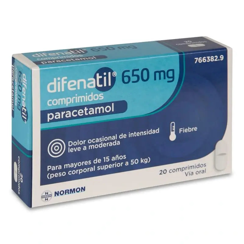 Difenatil 650 Mg, 20 tablets