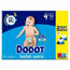 Dodot Baby Dry Size 4 Nappies + Wipes (9-14 Kg), 116 Units