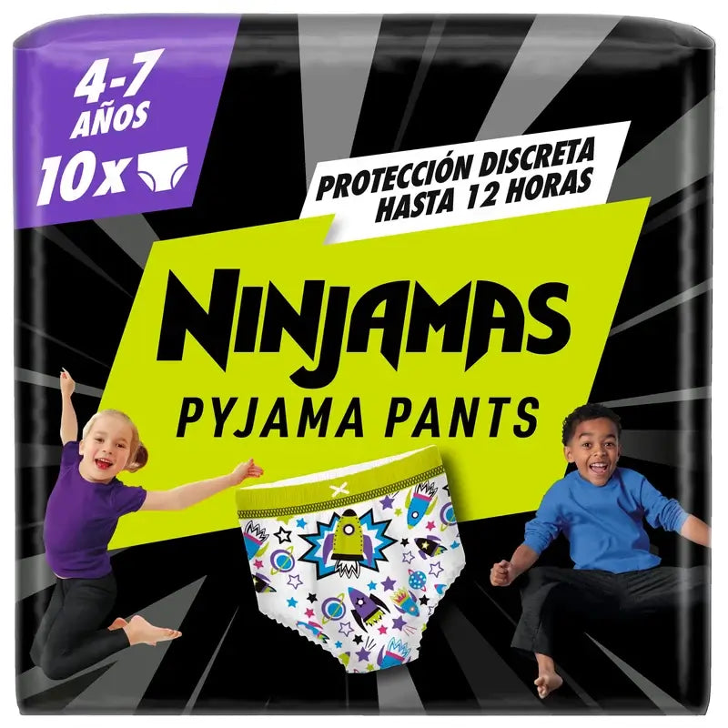 Dodot Ninjamas Size 7 Rocket, 10 Nappies