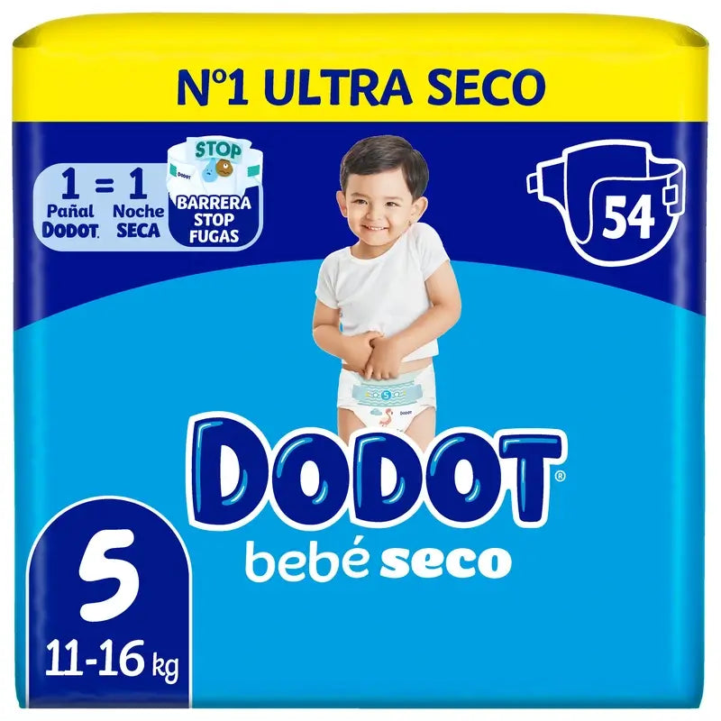 Dodot Baby Dry Size 5 (11-16 Kg) , 54 Nappies