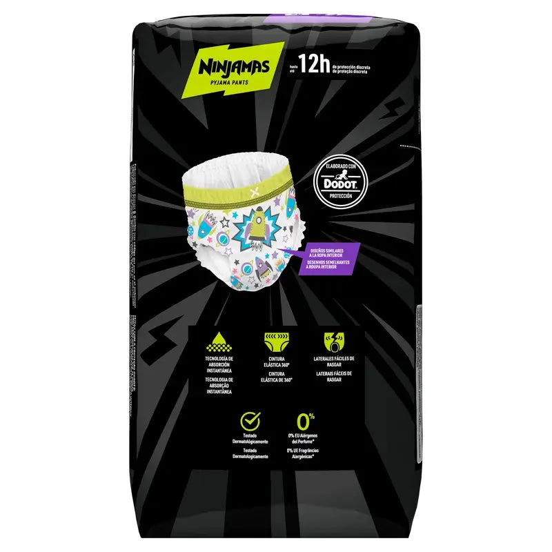Dodot Ninjamas Size 8 Rocket, 9 Nappies