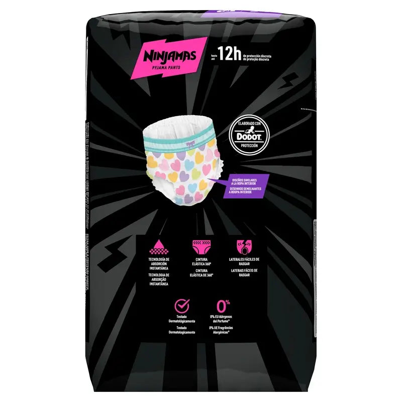 Dodot Ninjamas Size 7 Heart, 10 Nappies