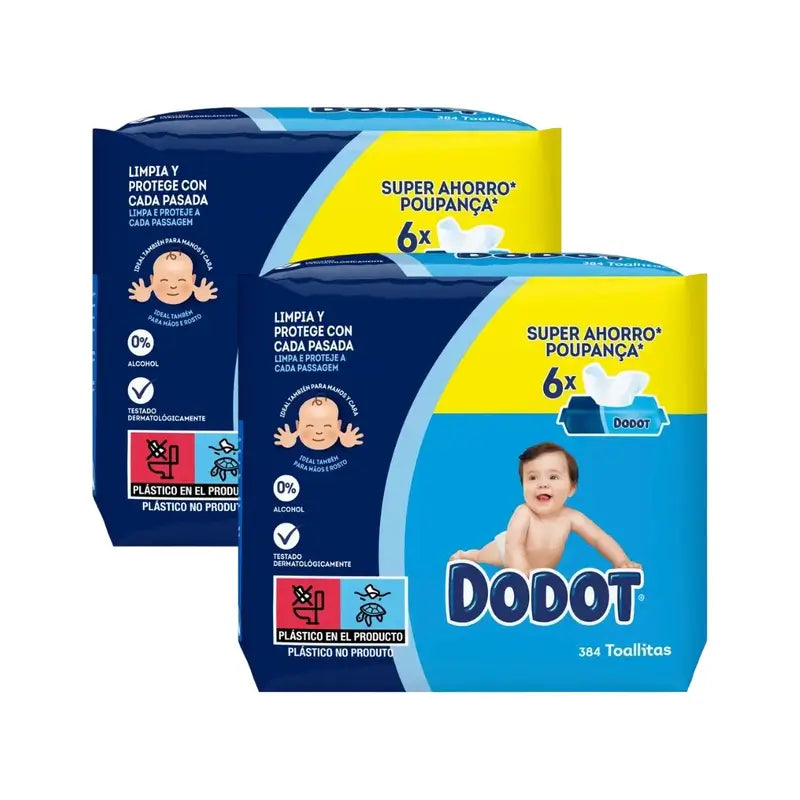 Dodot Baby Wipes, 384 pieces