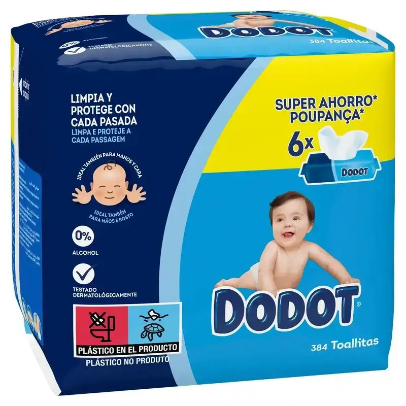Dodot Baby Wipes, 2x384 pieces
