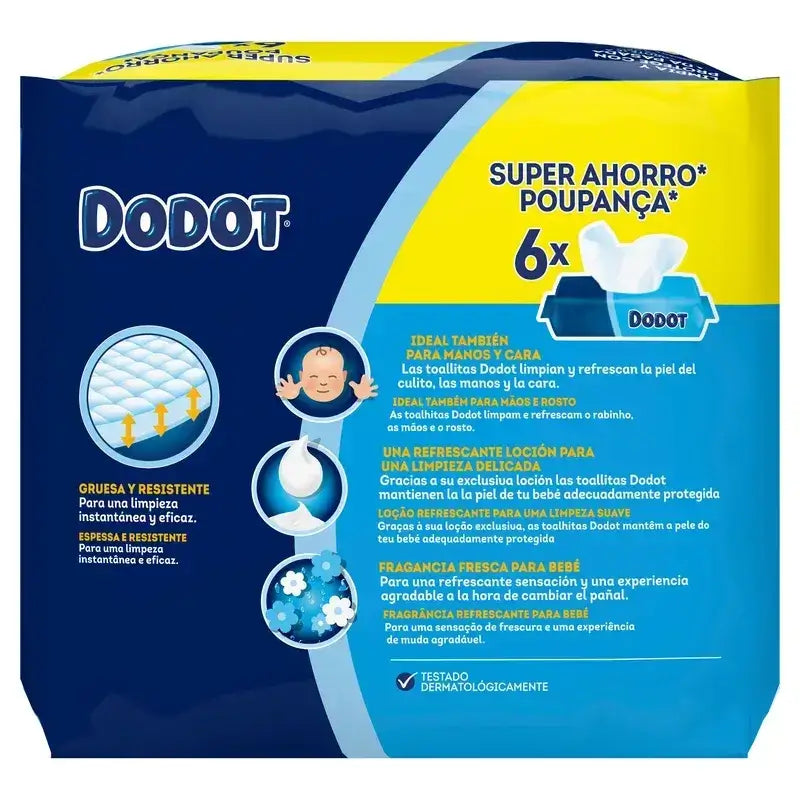 Dodot Baby Wipes, 2x384 pieces