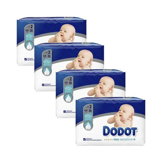 Dodot Sensitive Size 2 (4-8 Kg), 144 Nappies