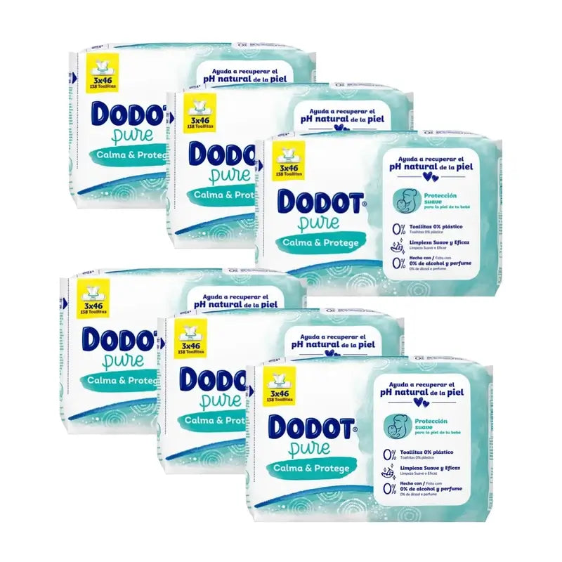 Dodot Pure Soothe & Protect Baby Wipes, 18 X 46 pieces