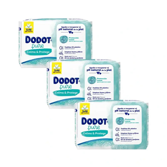 Dodot Pure Soothe & Protect Baby Wipes, 9 X 46 pieces