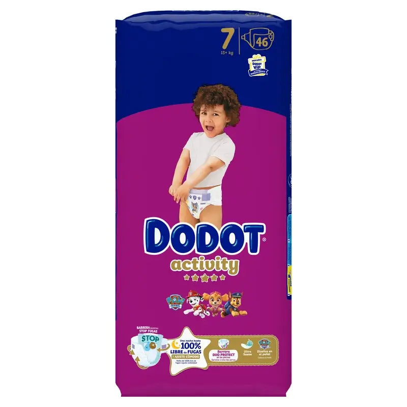 Dodot Activity Nappy Jumbo Pack Size 7 , 46 pieces