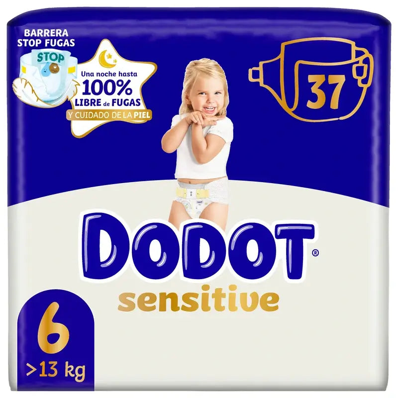 Dodot Sensitive Nappy Sensitive Value Pack Size 6 , 37 pieces
