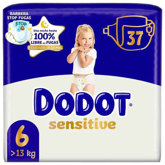 Dodot Sensitive Nappy Sensitive Value Pack Size 6 , 37 pieces