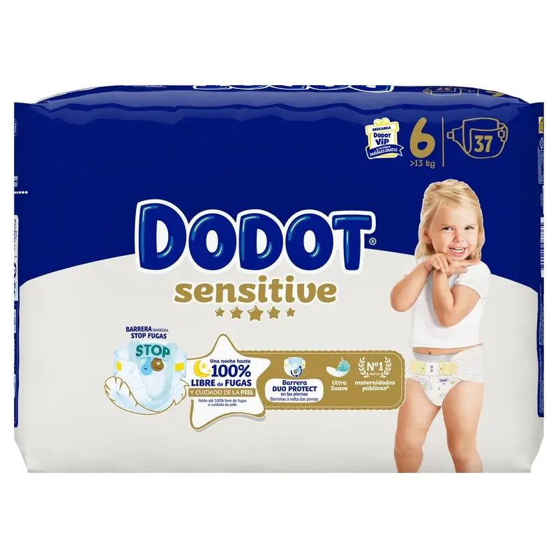 Dodot Sensitive Nappy Sensitive Value Pack Size 6 , 37 pieces