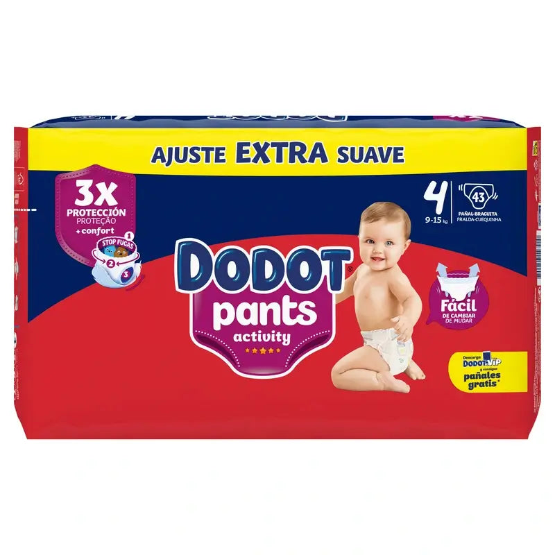 Dodot Pants Activity Size 4, 43 Nappies