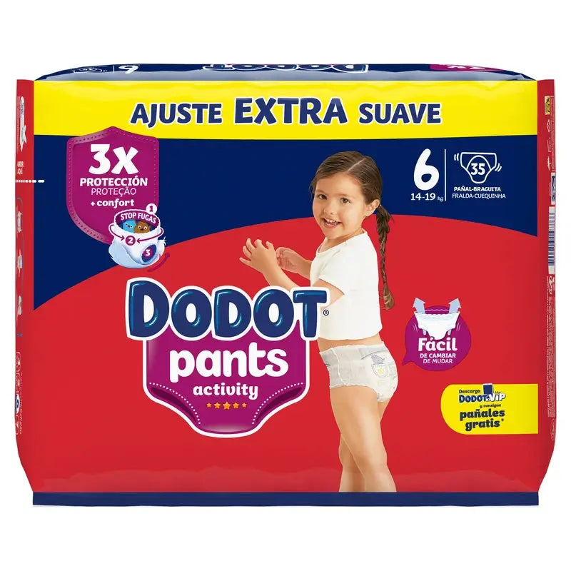 Dodot Pants Activity Size 6, 35 Nappies