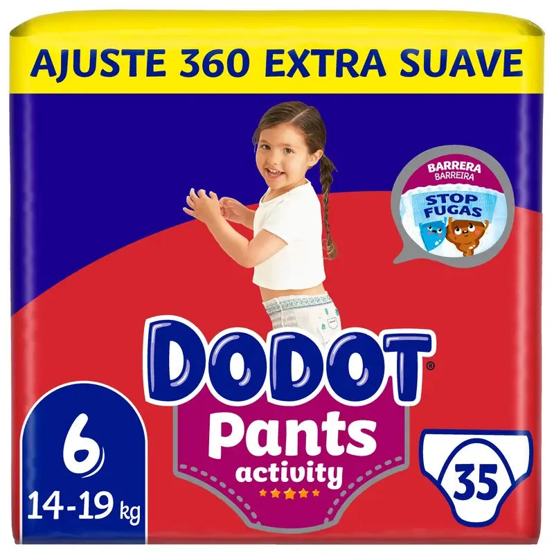 Dodot Pants Activity Size 6, 35 Nappies