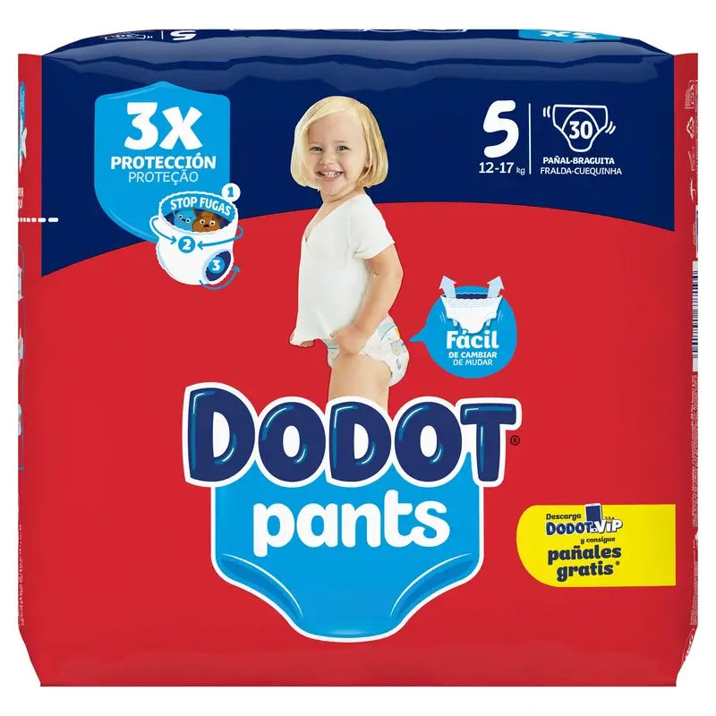Dodot Pants Panty Size 5 (12-17 Kg), 30 Diapers