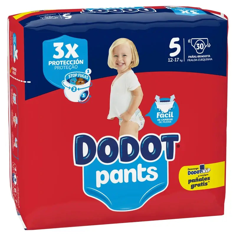 Dodot Pants Panty Size 5 (12-17 Kg), 30 Diapers