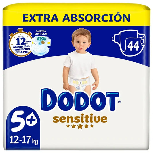 Dodot Sensitive Extra Jumbo Size 5, 44 Nappies