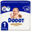 Dodot Sensitive Size 1 (2-5 Kg), 58 Nappies