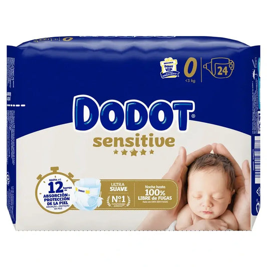 Dodot Sensitive Size 0, 24 Nappies