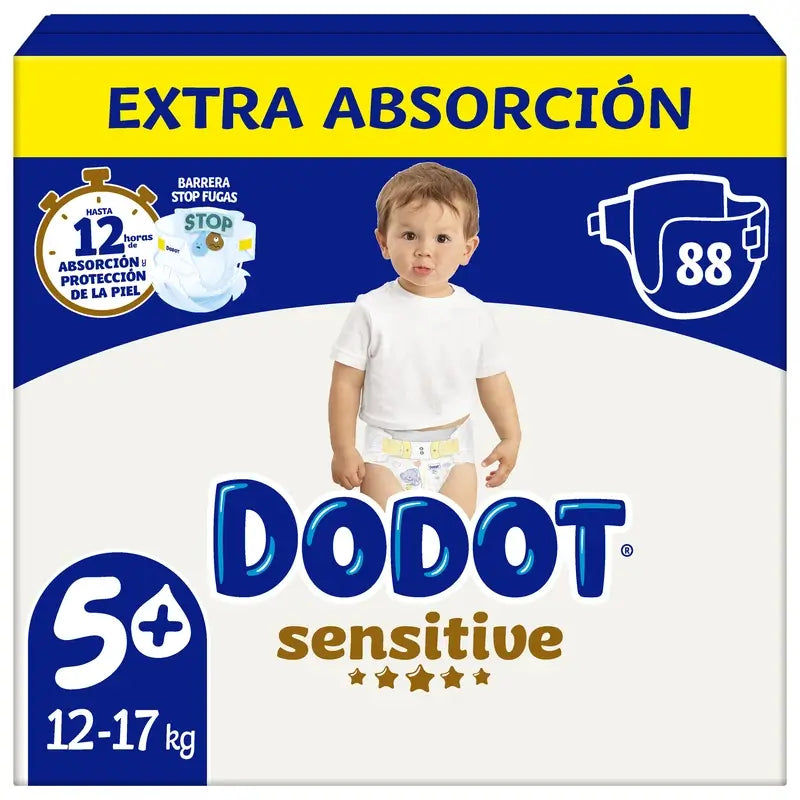 Dodot Sensitive Extra-Box Size 5, 88 Nappies