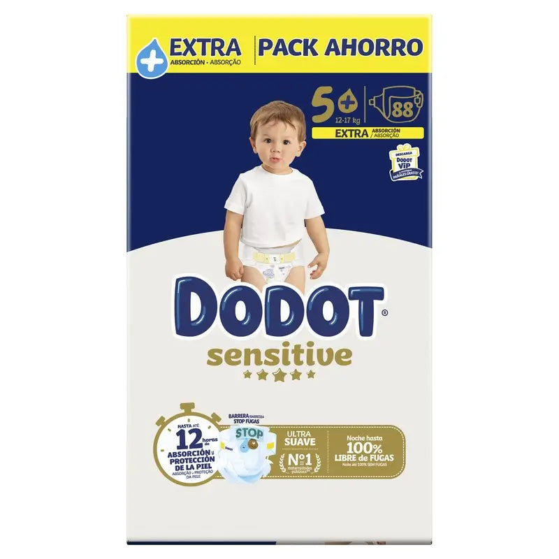 Dodot Sensitive Extra-Box Size 5, 88 Nappies