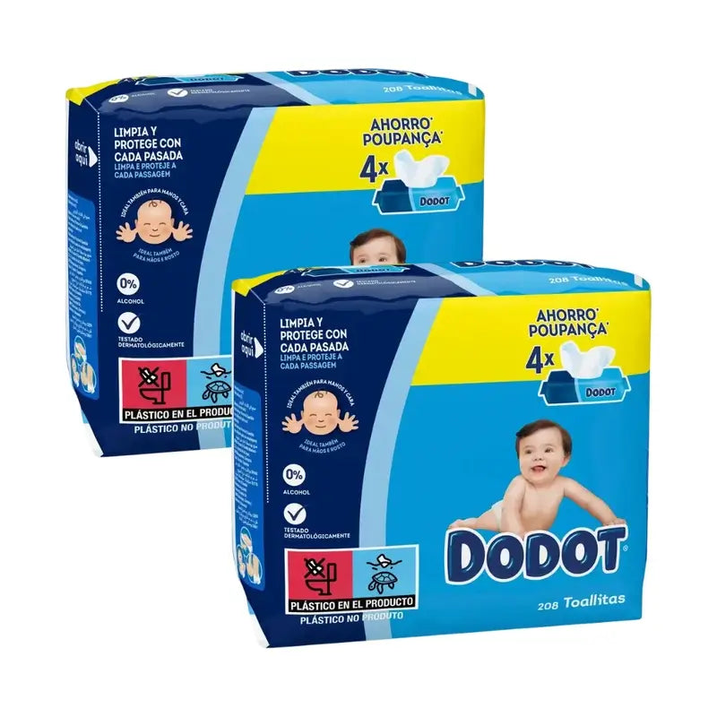 Dodot Refill Wipes, 2x208 pcs.