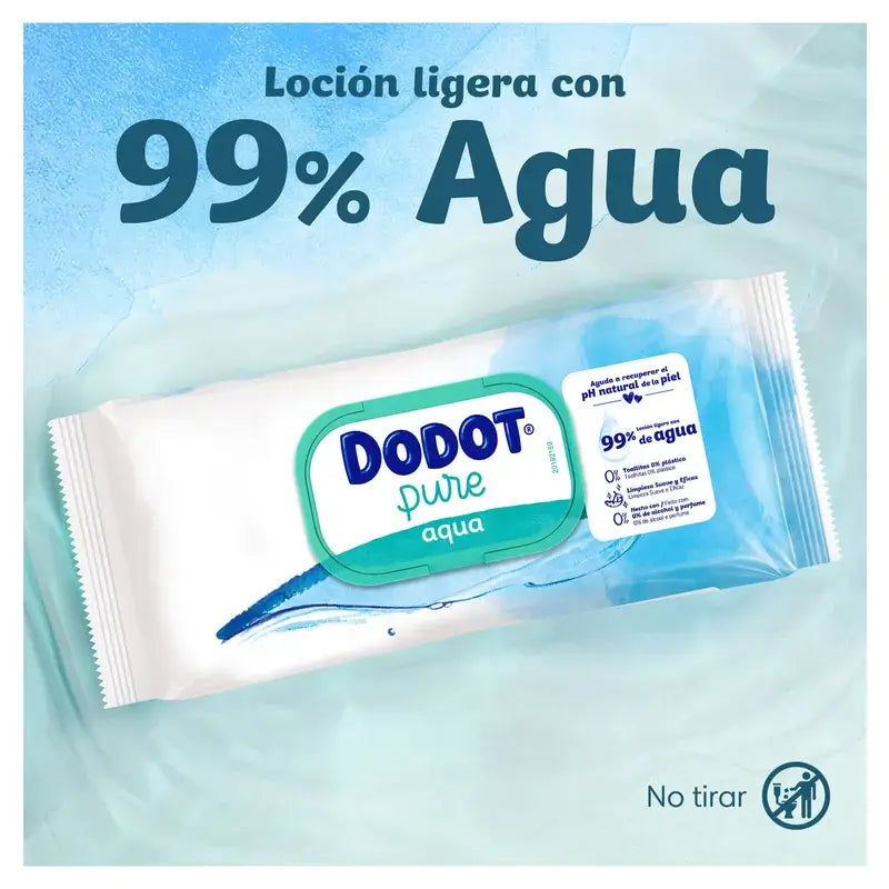 Dodot Pure Aqua Baby Wipes, 432 pieces
