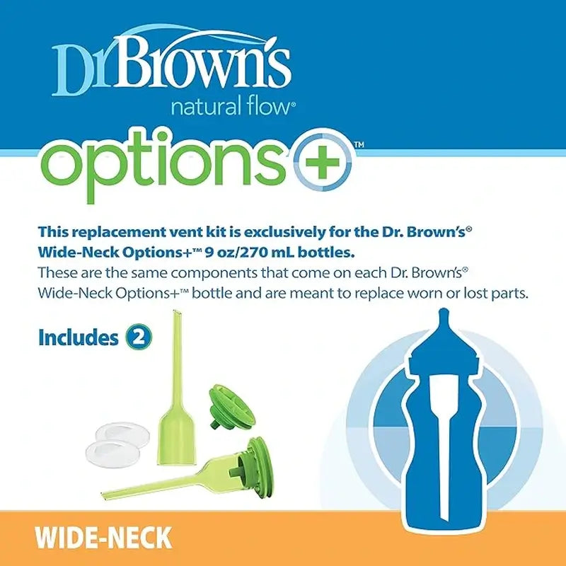 Dr.Brown's Refill Kit 270 ml (2 Valves, 2 Tubes and 2 Caps)