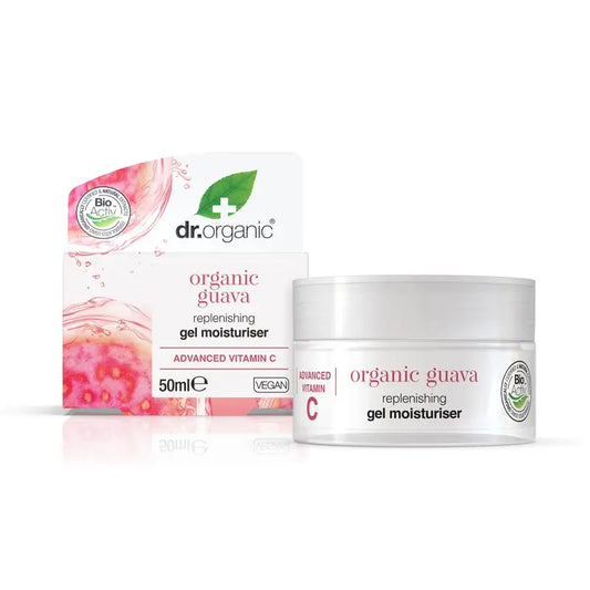 Dr.Organic Guava Guava Brightening Face Gel Cream, Vitamin C, 50 ml