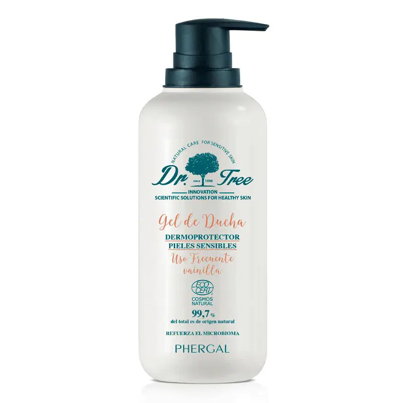 Dr. Tree Natural Vanilla Shower Gel Frequent Use Sensitive Skin 500Ml