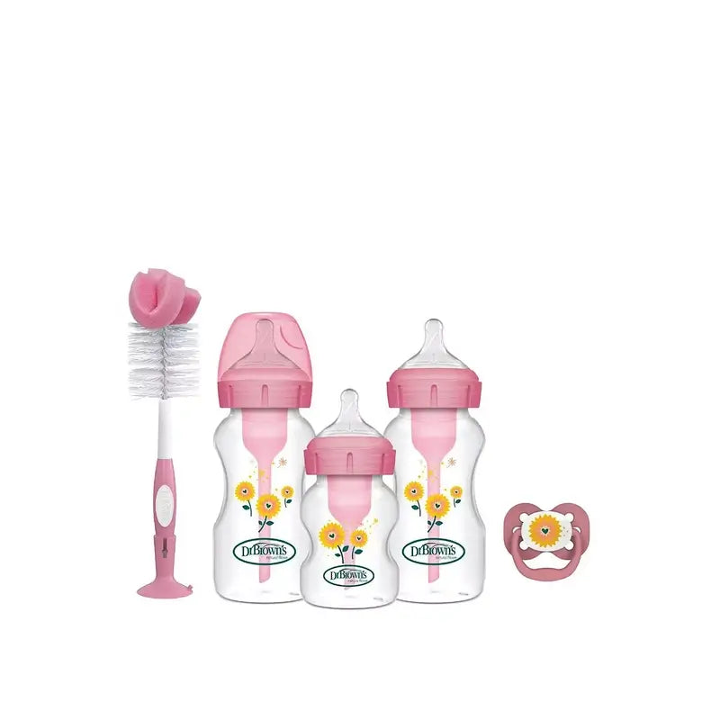 Dr.Brown's Pink Wide Mouth Options+ Gift Pack