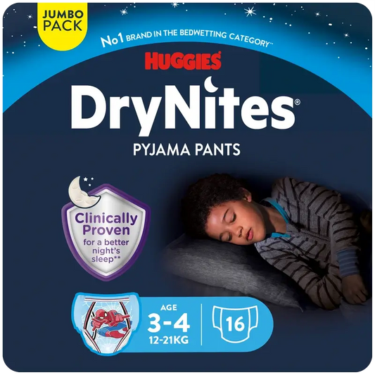 Drynites Size 3-4 Child Nighttime Nappies, 16 pcs.