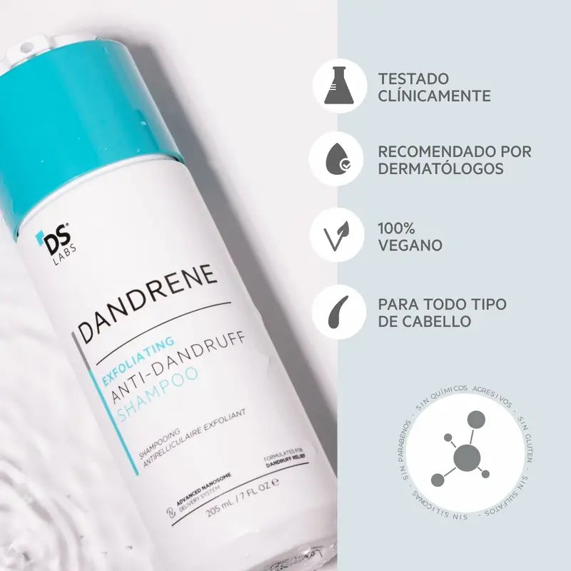 Ds Laboratories Dandrene Anti-Dandruff Exfoliating Shampoo, 205ml